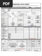 Personal Data Sheet