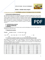 PC 1ère CD-C8 Estérification Et Hydrolyse Dun Ester