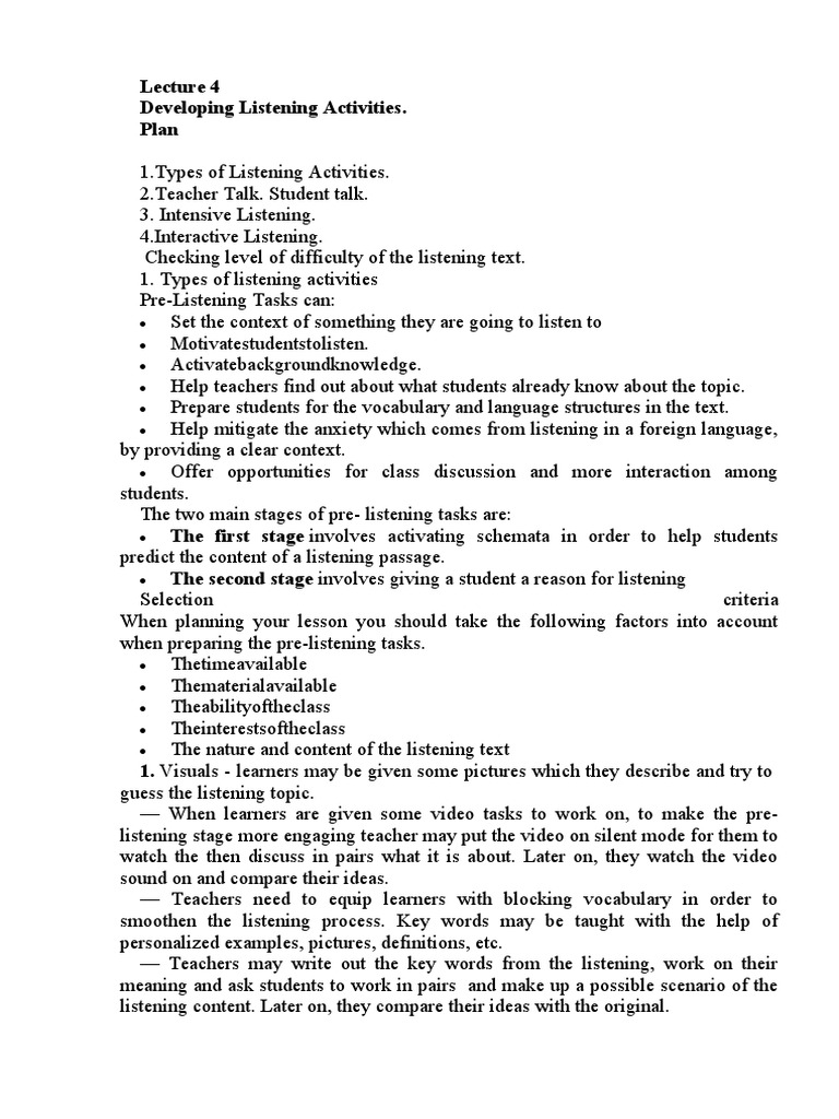 Lecture 4 | PDF