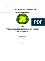 Epistemologia y Conocimiento en Las Instituciones de Educacion Superior