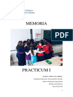 Memoria Centro Educativo de Educación Primaria