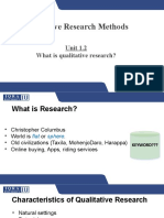 Blue Slides by Ms. Bushra Khan-Chapter 1 - Intro To Qualitative Research