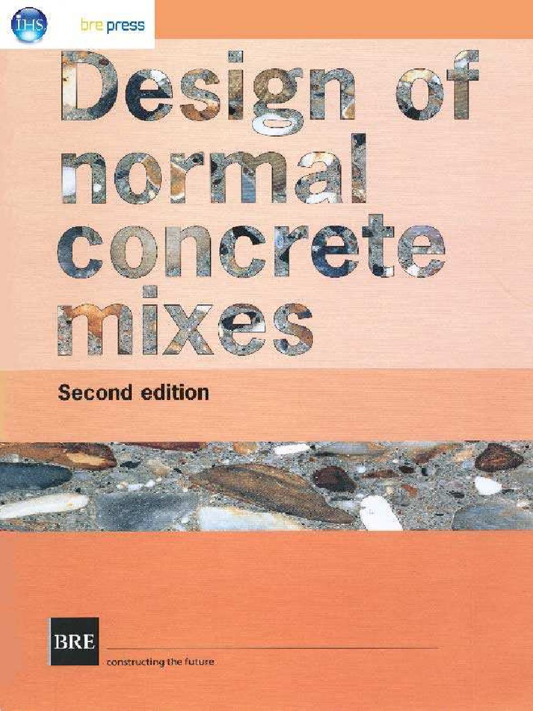 Design of Normal Concrete Mixes BRE PDF
