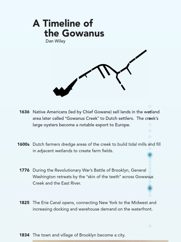 Gowanus Timeline Scroll Final 1-12-10 | PDF | Brooklyn | Canal