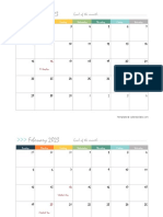 2023 Pages Calendar Template Free