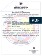 Hernanjay - Buyok@deped - Gov.ph - Certificate of Appearance
