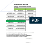 Jadwal Piket Harian 2022-2023