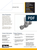 Parker Veriflo - UHP Stainless Steel Diaphragm Valve HF - 25000261 - 970 Series