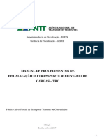 Manual de Fiscalização do Transporte Rodoviário Nacional de Cargas