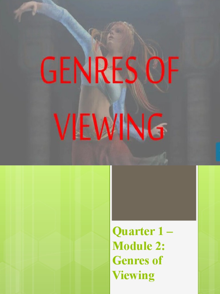 Genres of Viewing PDF Genre Learning