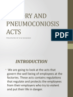 Factory and Pneumoconiosis Acts: Health and Safety Regulations for Miners