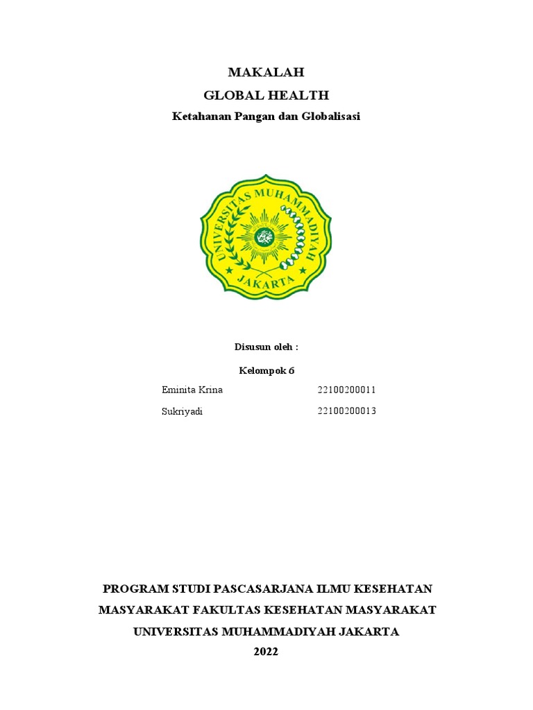 Ketahanan Pangan dan Globalisasi | PDF | Ilmu Sosial | Kesehatan Holistik