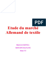 Etude Du Marché Allemand de Textile: Sqalli Kenza Motawi Hanane 4ème CI