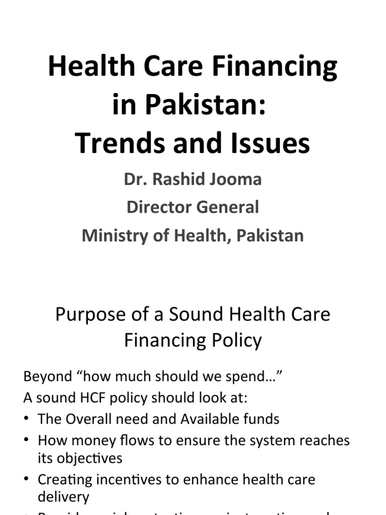 Health Care Financing in Pakistan | PDF | Health Care | Economies