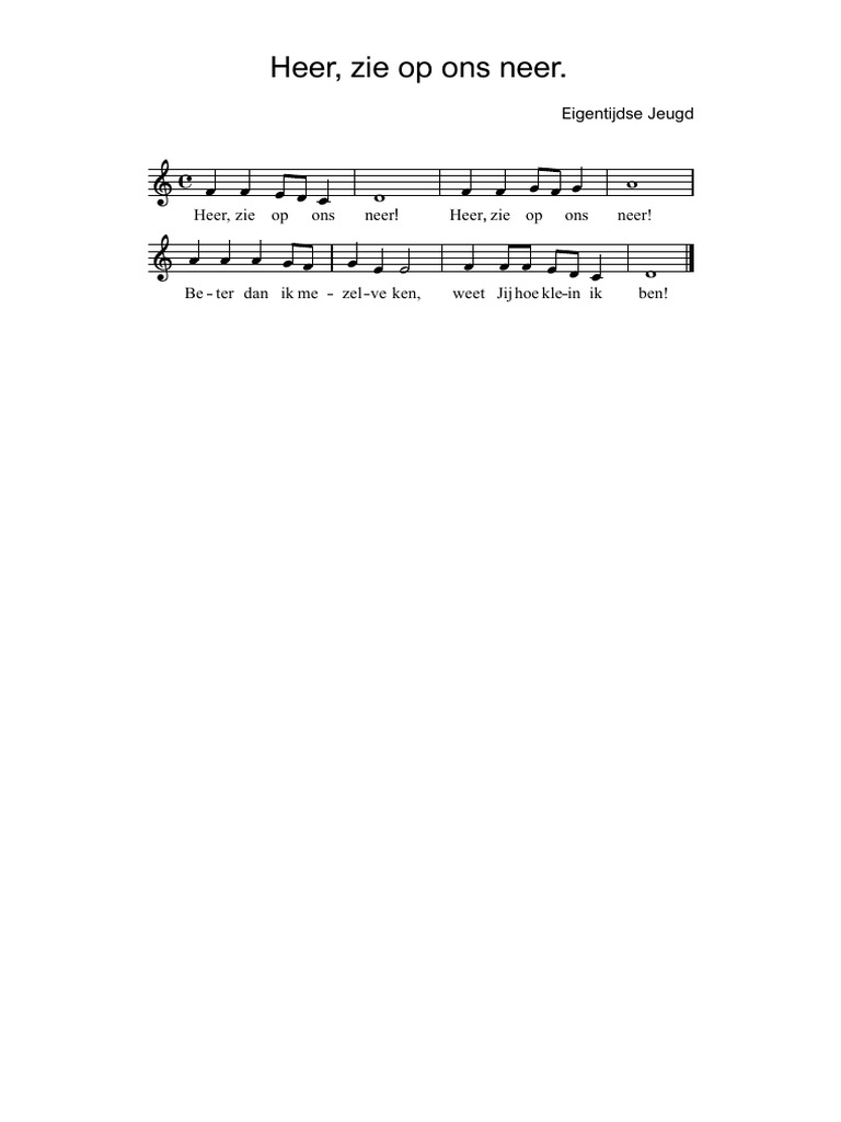 Heer, Zie Op Ons Neer PDF