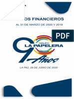 La Papelera S.A. Informe de Auditoría Financiera 2020-2019