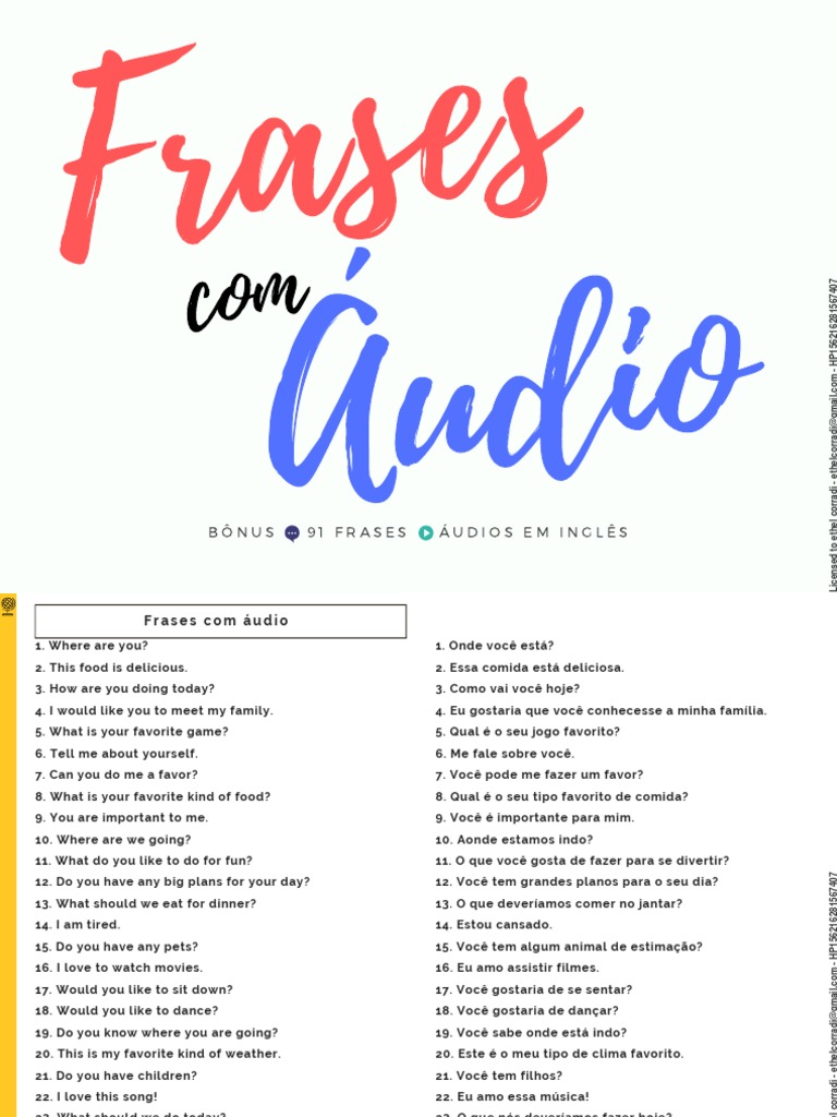 15 FRASES ÚTEIS EM INGLÊS 