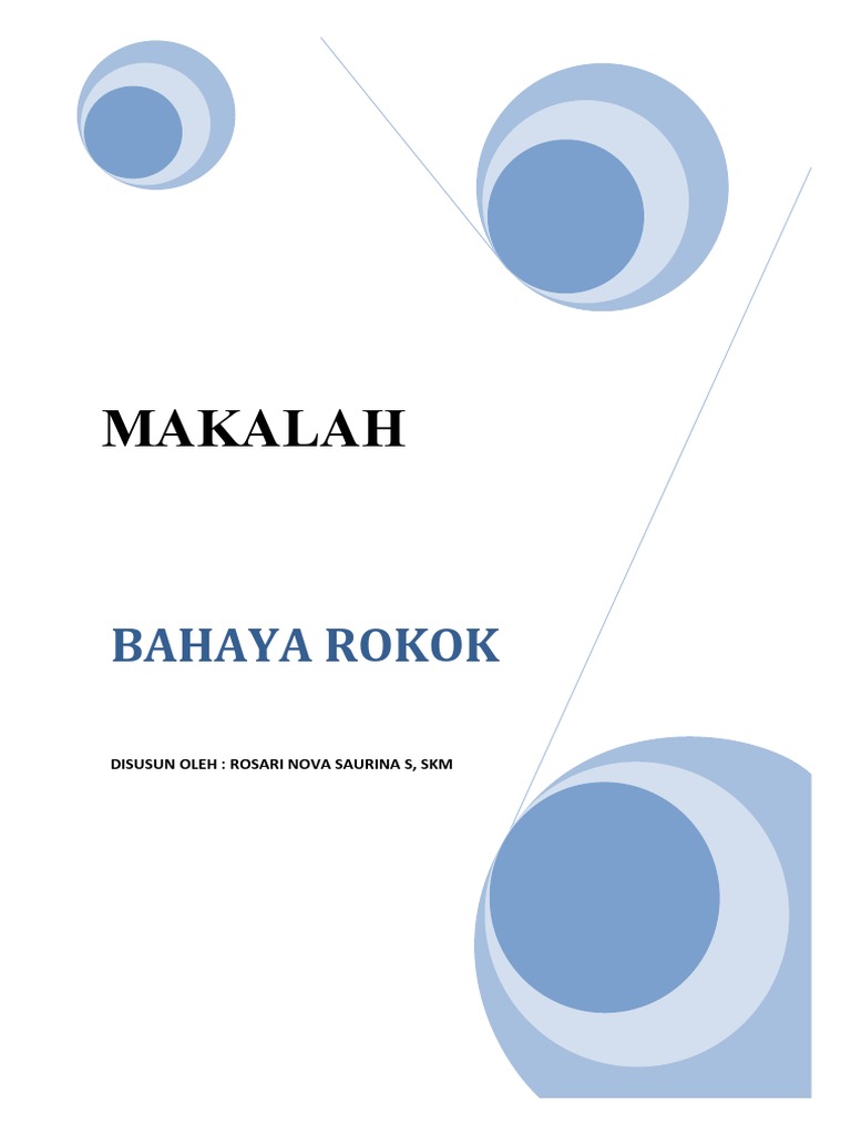 Bahaya Rokok dan Zat Beracunnya | PDF | Pengembangan Diri | Kesehatan ...