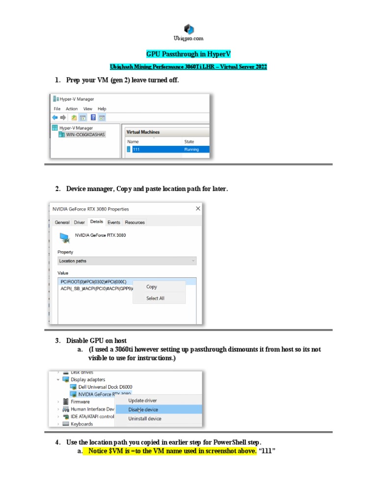 GPU Passthrough in HyperV PDF