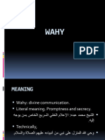 WAHY: DIVINE COMMUNICATION