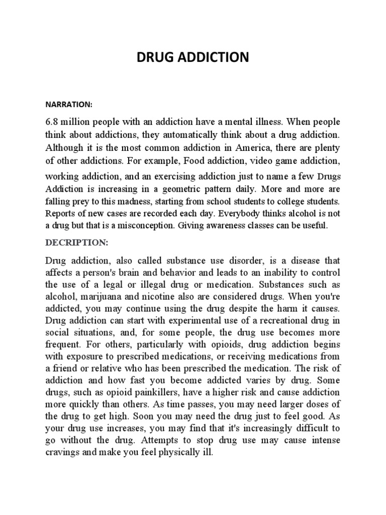Understanding Drug Addiction Dynamics | PDF | Substance Use Disorder ...