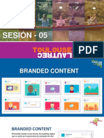Creatividad y Contenidos SM - Sesion 05 - Branded Content