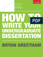 How To Write Your Dissertation