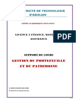 Cours de Gestion Du Portefeuille Et Du Patrimoine 2023-1