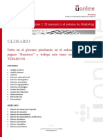 3 Terminos Del Glosario. Tema Entorno y Mercado YA