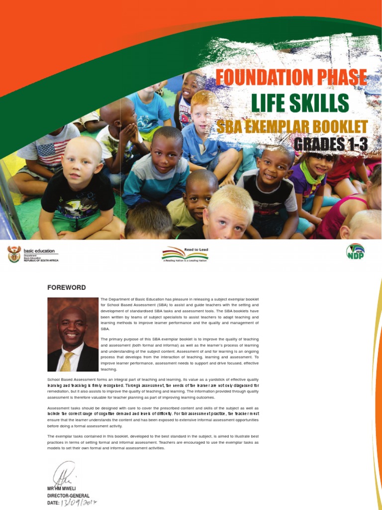 Foundation Phase Life Skills SBA Guide | PDF | Educational Assessment ...