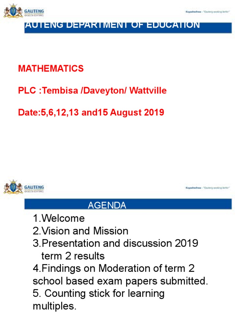 GDE Vision and Term 3 Opening Insights | PDF | Educational Technology ...