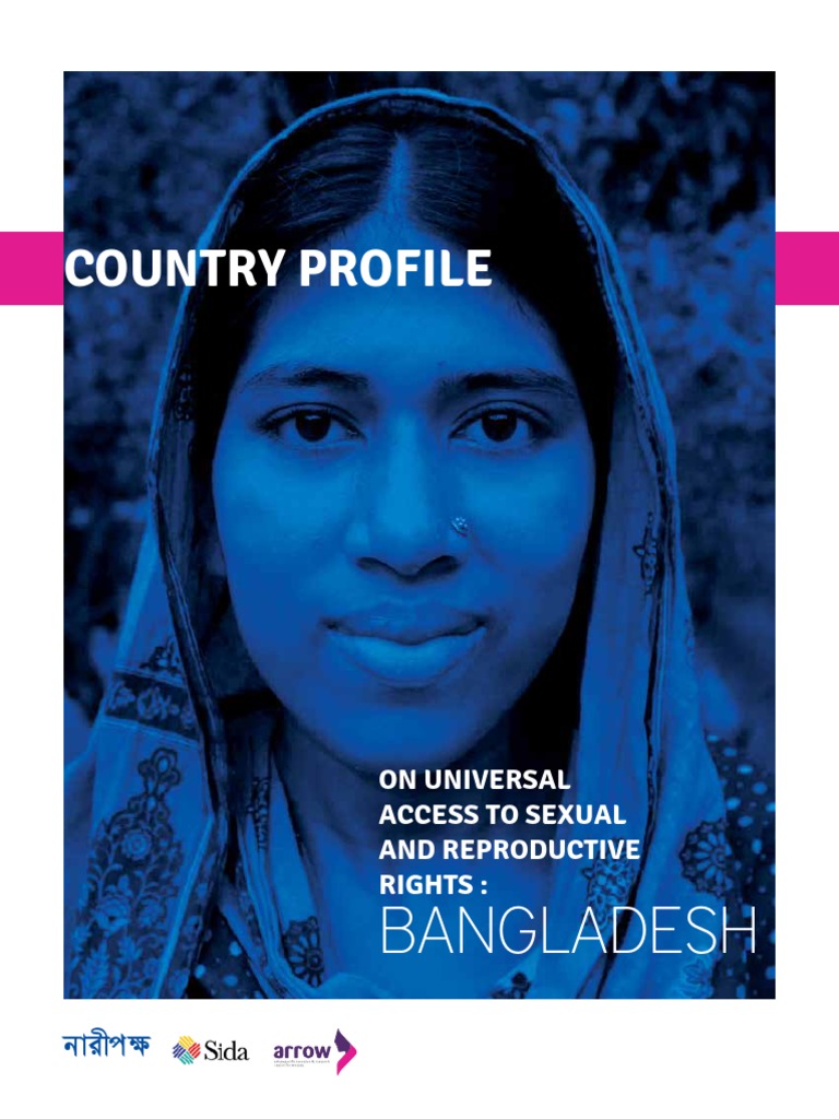 Bangladesh Country Profile On SRR PDF Family Planning Woman