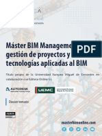 DOSSIER TEMARIO -Master BIM Management en gestión de proyectos y nuevas tecnologias aplicadas al BIM