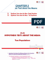 CHAPTER 2 - 1b Hypothesis Tests About The Mean Two Populations