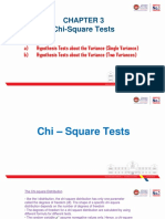 CHAPTER 3 - 1 CHI SQUARE TEST Hypothesis Tests About The Variances