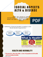 Psychosocial Aspects of Health and Disease