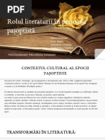 Rolul Literaturii În Perioada Pașoptista (3) (1) (2)