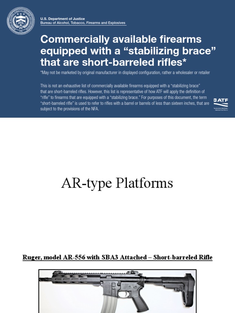Brace Final Rule PDF Firearms Military