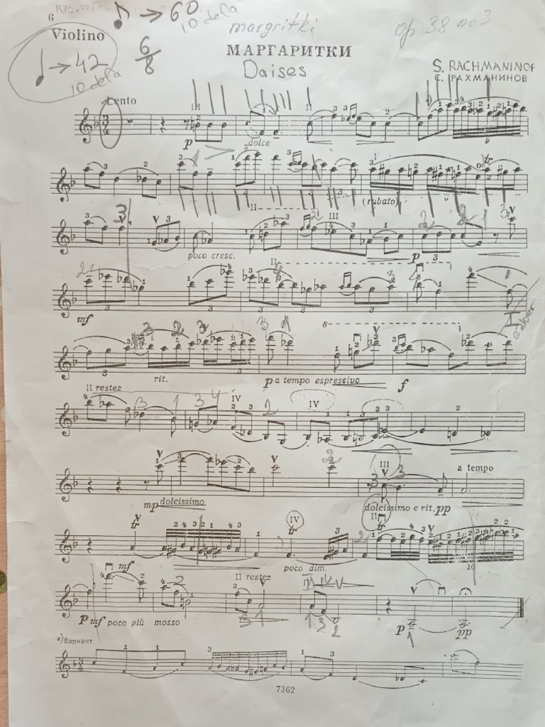 Rachmaninoff Daisies PDF