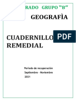 1° Geografia - Cuadernillo Remedial - Alumno