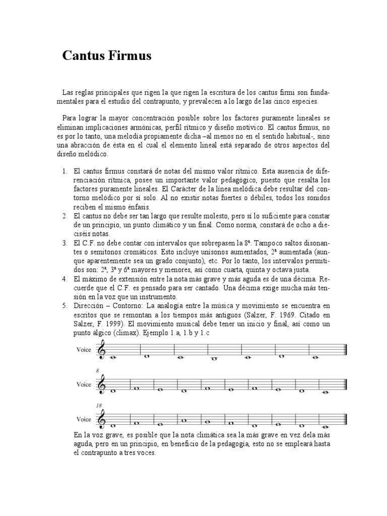 Cantus Firmus PDF