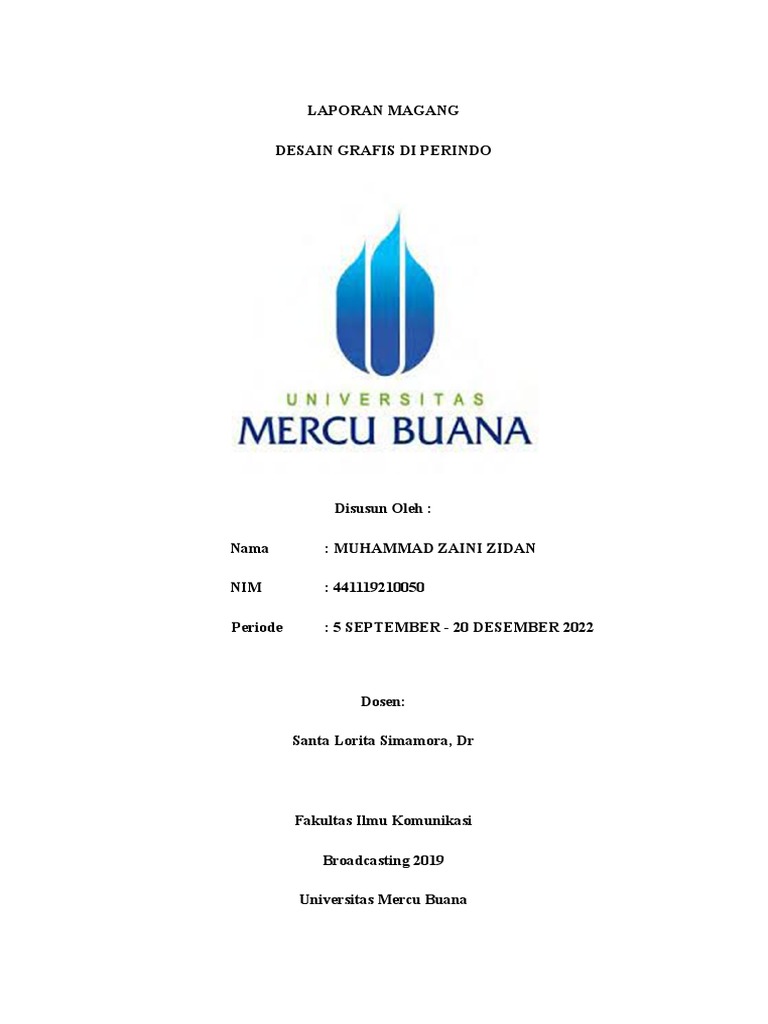 Laporan Magang Desain Grafis Perindo | PDF | Karie…