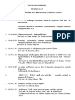 PROGRAM CONFERINȚĂ 8 Aprilie 2022