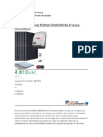 Kit Conexion Red 5000W 25000whdia Fronius Monofásico