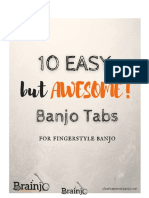 10 EASY But AWESOME Banjo Tabs