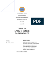 Orl - 4 - Nariz y Senos Paranasales (Anatomia Fisiologia y Exploraciones)