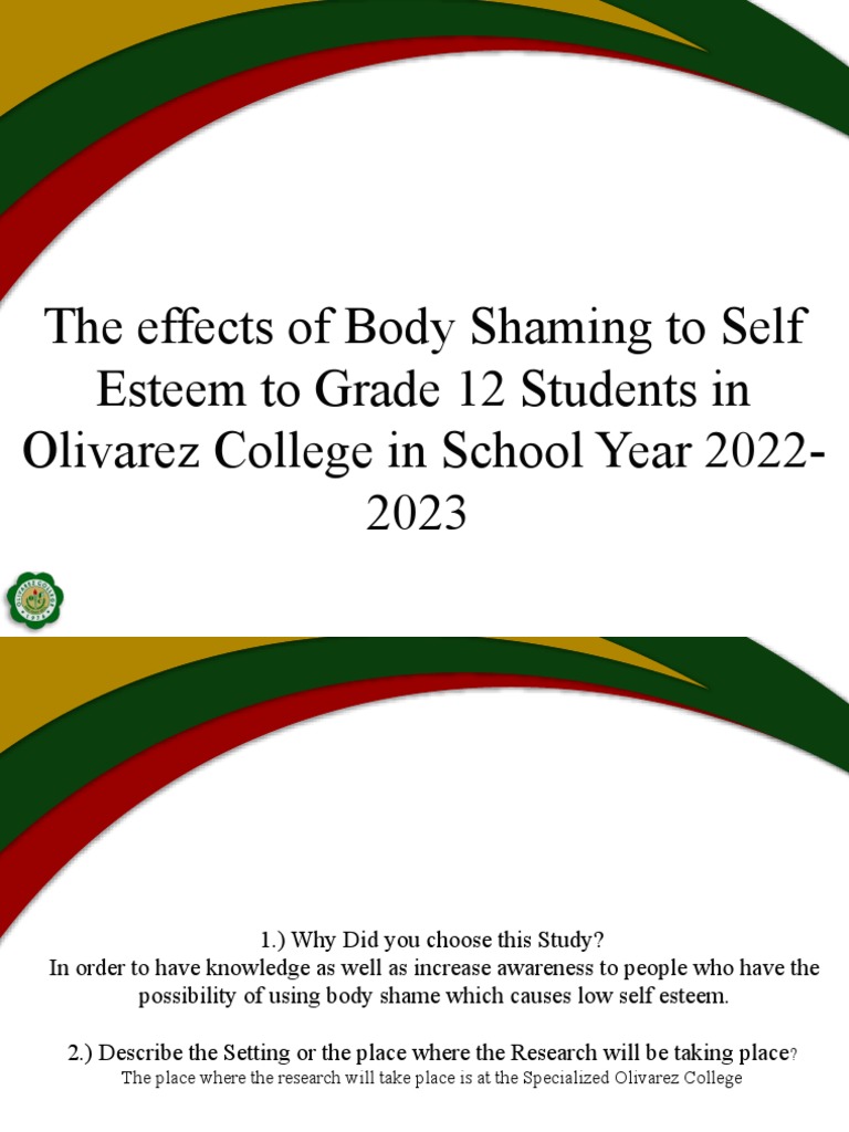 Body Shaming's Impact on Students | PDF | Self-Improvement | Science ...