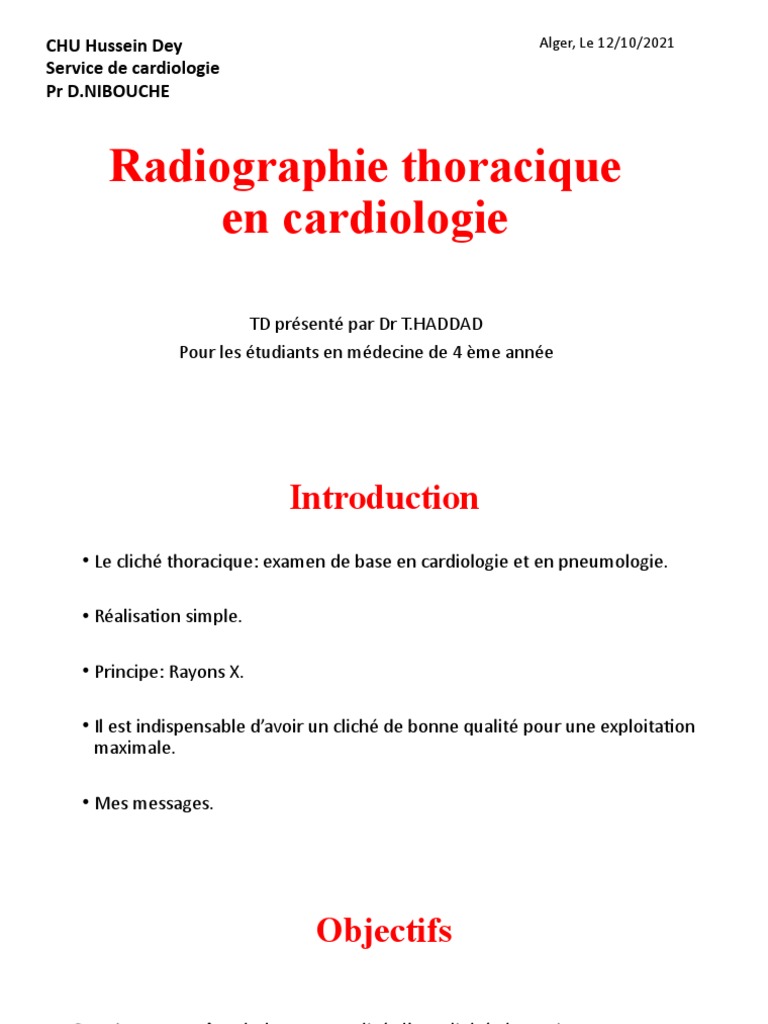 TD2 Radiographie Thoracique | PDF