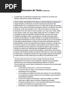 Técnica de Resumen de Texto (EJERCICIO)