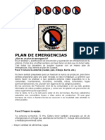 Plan de Emergencia y Errores en El Plan de Emergencias